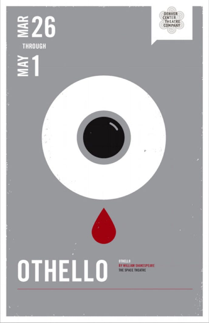 Best creative book cover designs, images and graphics for Shakespeare's Othello play