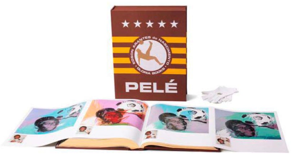 Brazilian World Cup footballer Pele photo-book biography